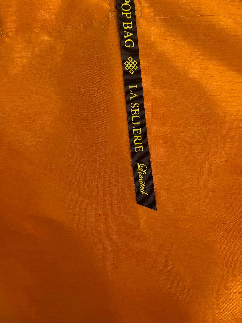 La Sellerie POP BAG Shantung arancio Smaltimento dello stoccaggio