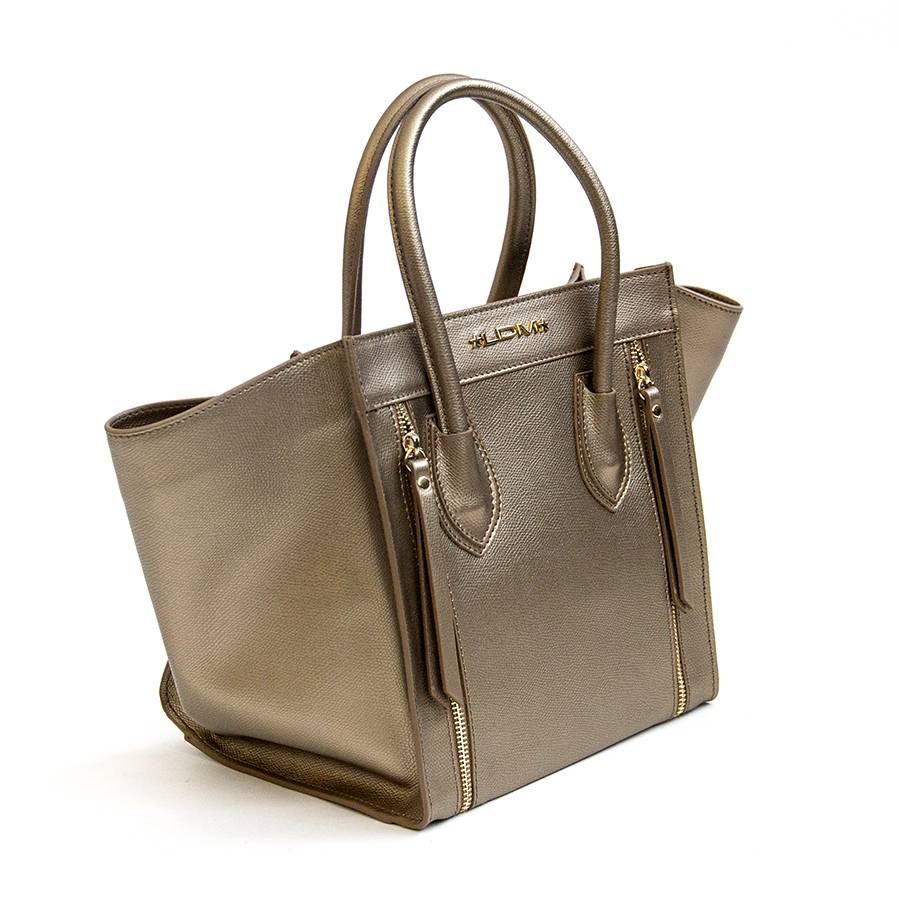 Laura Di Maggio ALIA – Borsa a trapezio in pelle saffiano bronzo Offerte