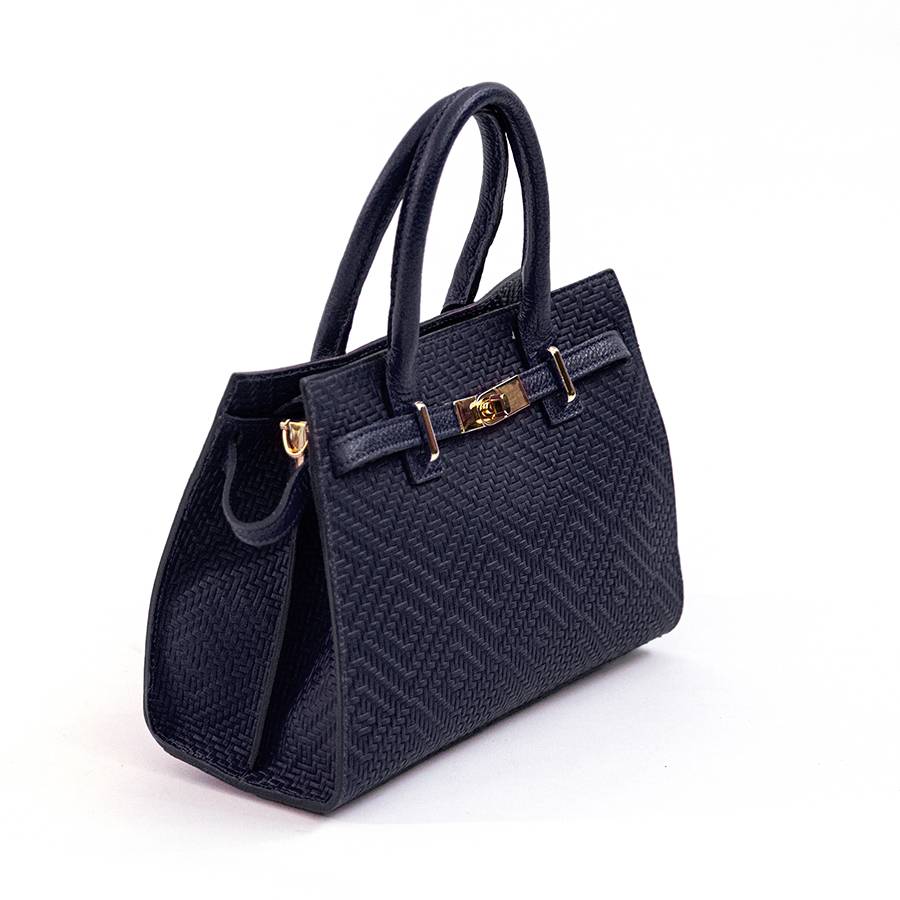 Laura Di Maggio KELLY – Borsa in pelle serigrafata notte In Saldo