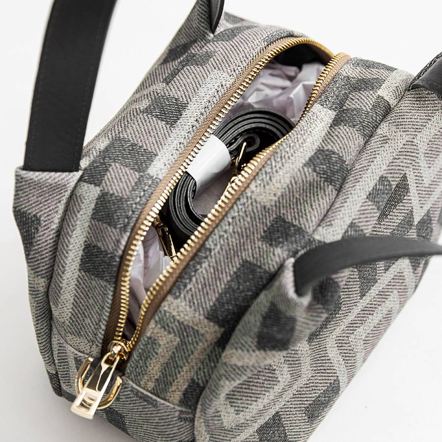 Laura Di Maggio FANTASY – Bauletto in camoscio stampato taupe In Linea