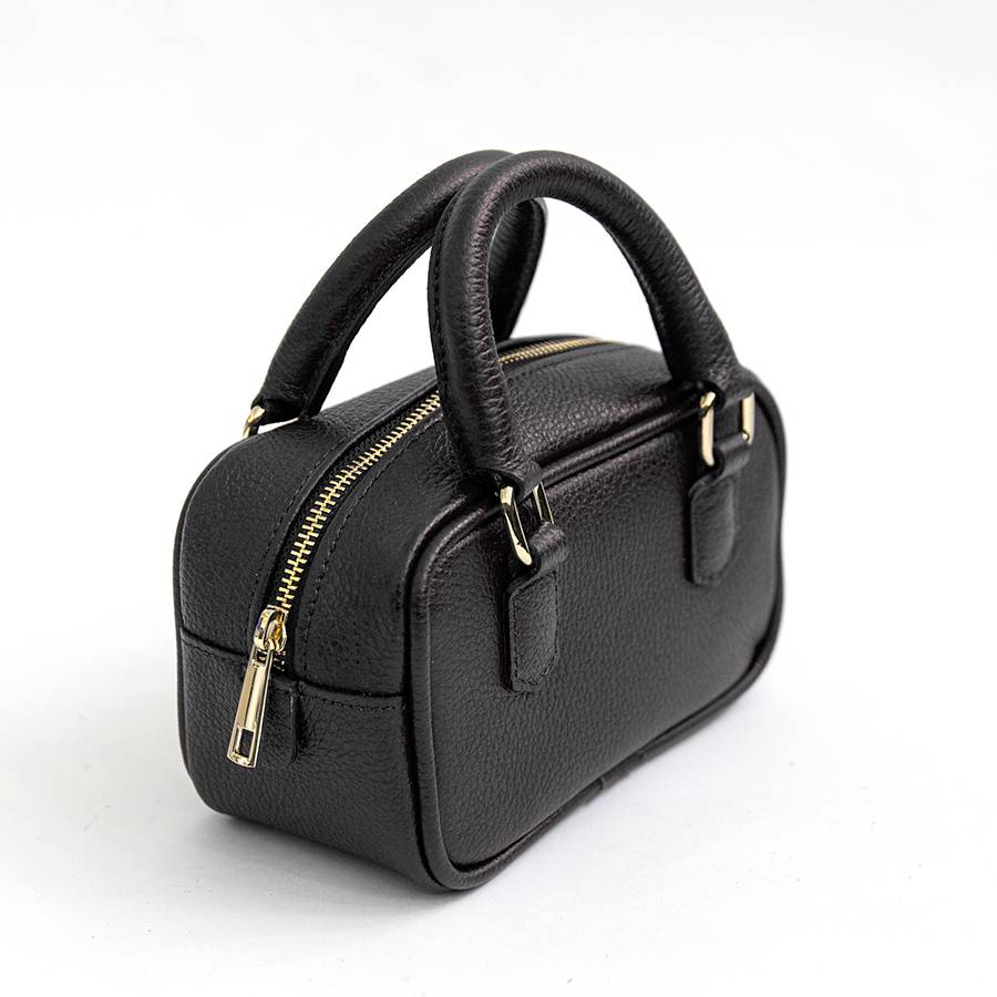 Laura Di Maggio NENA – Miny bauletto in pelle nero Spedizione Gratuita