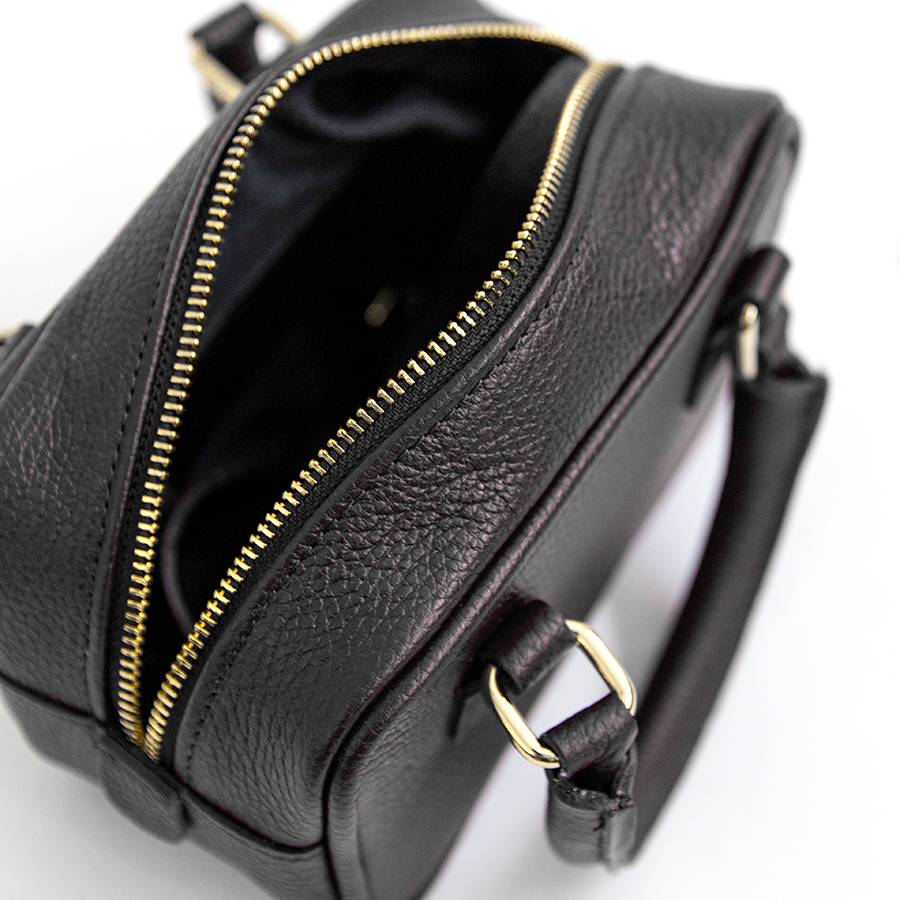 Laura Di Maggio NENA – Miny bauletto in pelle nero Spedizione Gratuita