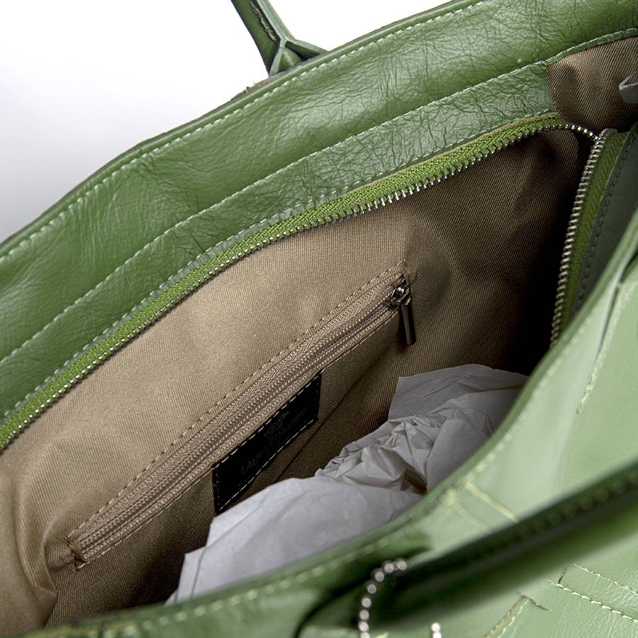 Laura Di Maggio UMA – Tote bag in pelle nappa verde aloe Negozi Online