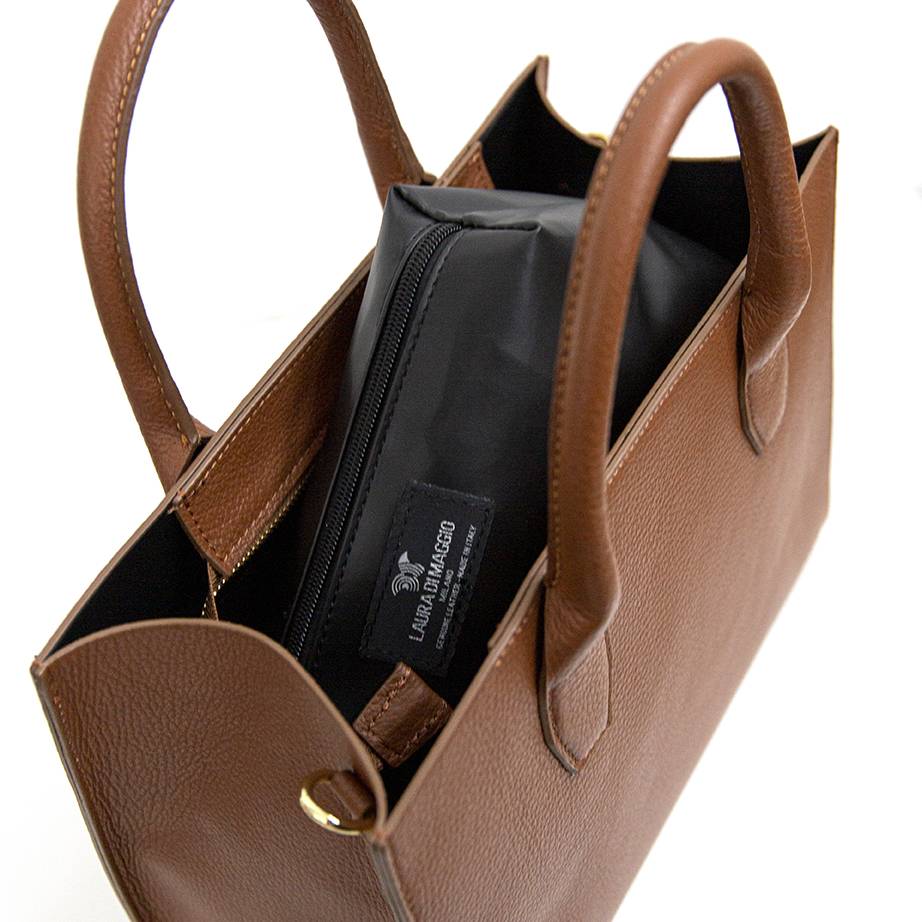 Laura Di Maggio MIRIAM – Borsa in pelle dollaro marrone Convenienza