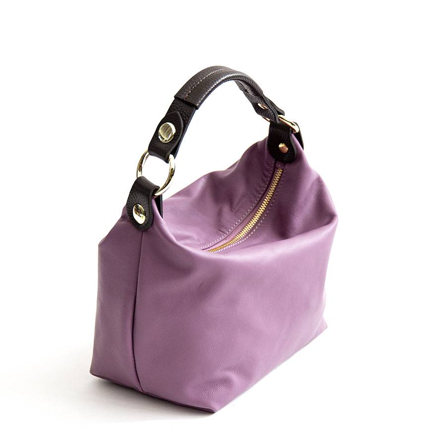 Laura Di Maggio DEMY SMALL – Sacca in pelle nappa lavanda Economico