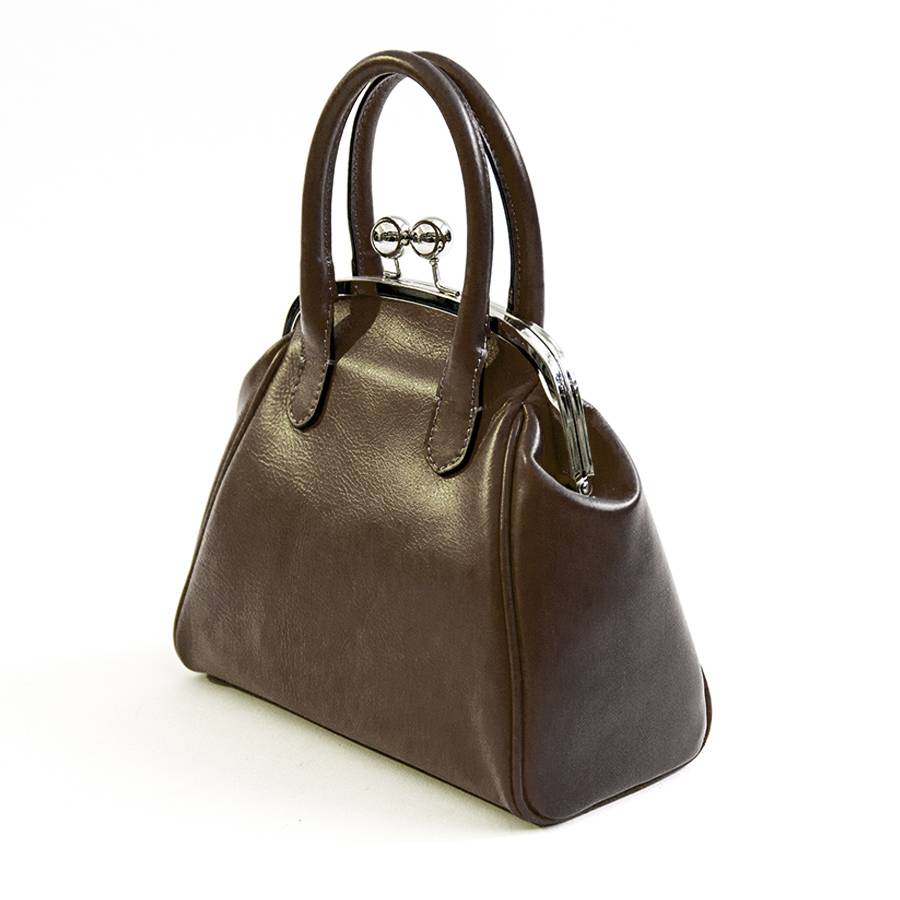 Laura Di Maggio NONNA – Borsa a clutch in nappa testa di moro Online