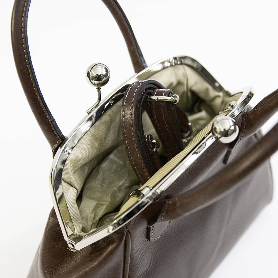 Laura Di Maggio NONNA – Borsa a clutch in nappa testa di moro Online