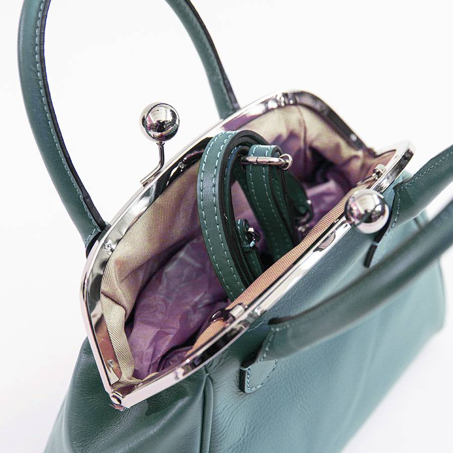 Laura Di Maggio NONNA – Borsa a clutch in nappa avio Outlet