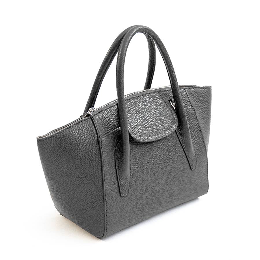 Laura Di Maggio AMELIE – bauletto in pelle dollaro grigio Offerte