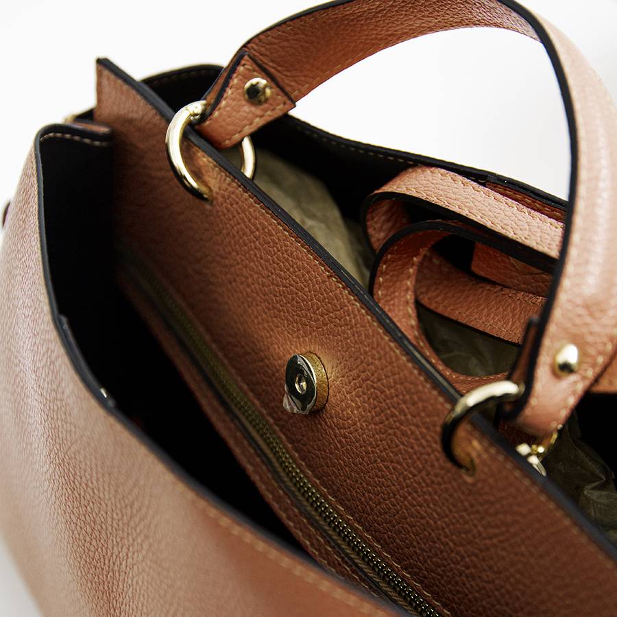 Laura Di Maggio ALEXA – borsa strutturata in pelle dollaro cuoio Hotsell