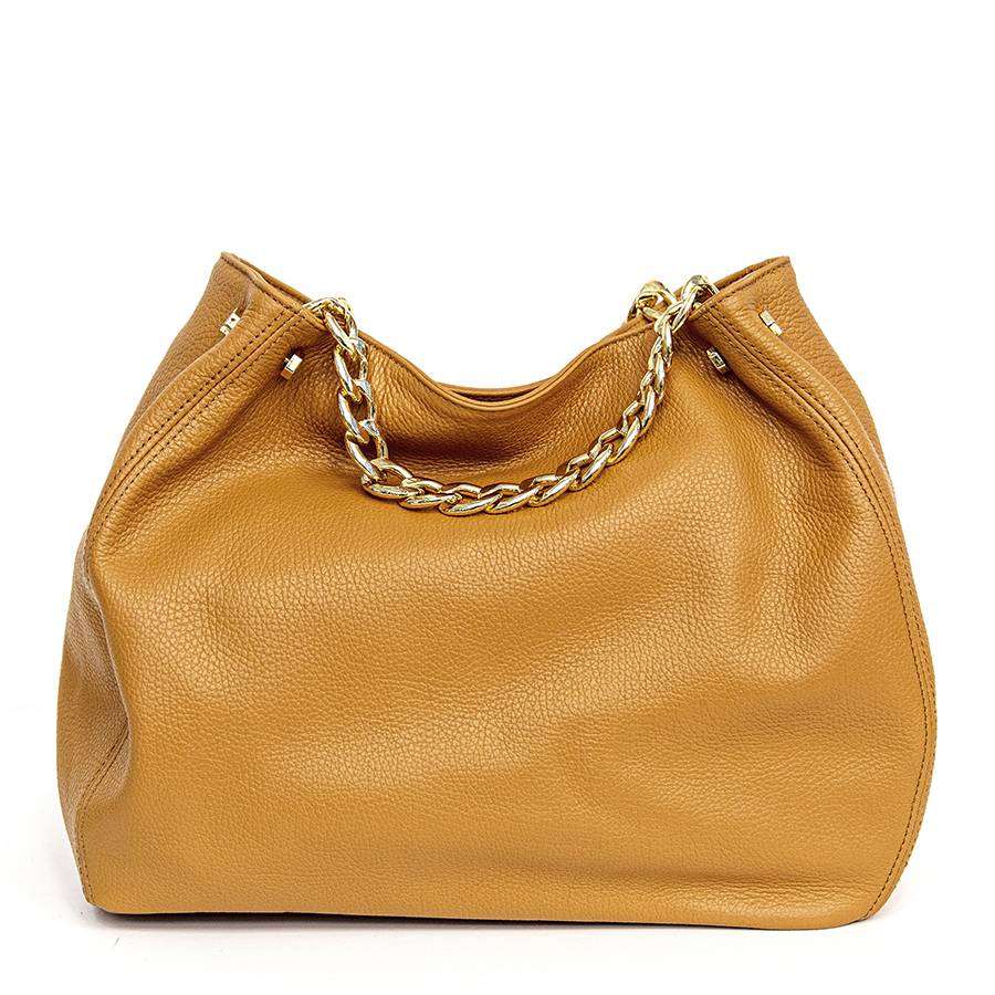 Laura Di Maggio PEACH – borsa a mano con catena in pelle cuoio Vendite Flash