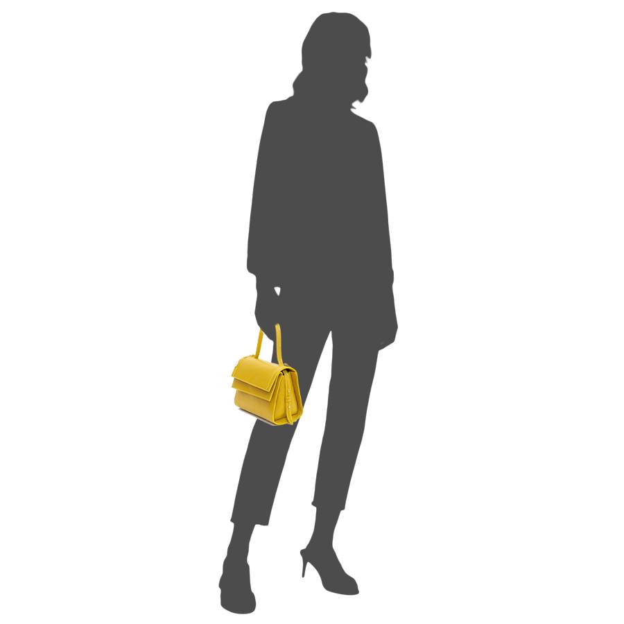 Laura Di Maggio LISBONA – piccola borsa classica gialla Pezzi Unici