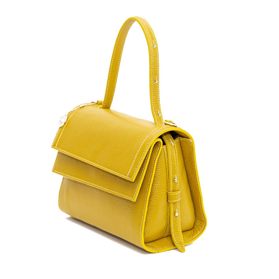 Laura Di Maggio LISBONA – piccola borsa classica gialla Pezzi Unici