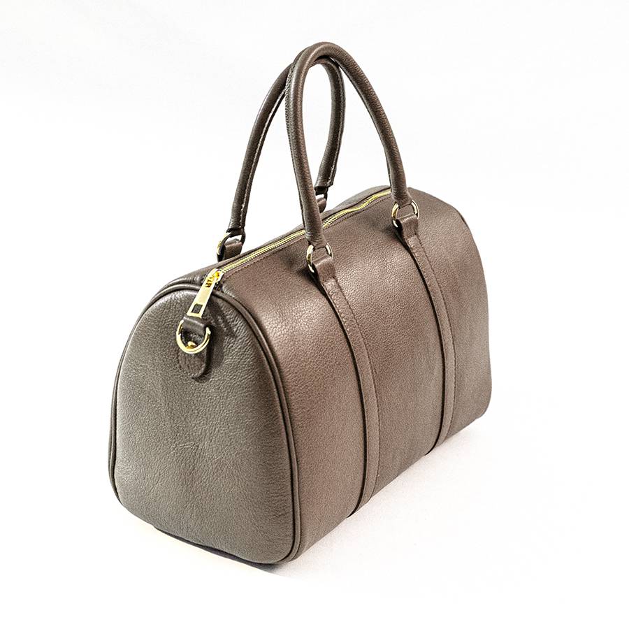 Laura Di Maggio BUBBLE – Bauletto in pelle dollaro taupe Soddisfazione Garantita