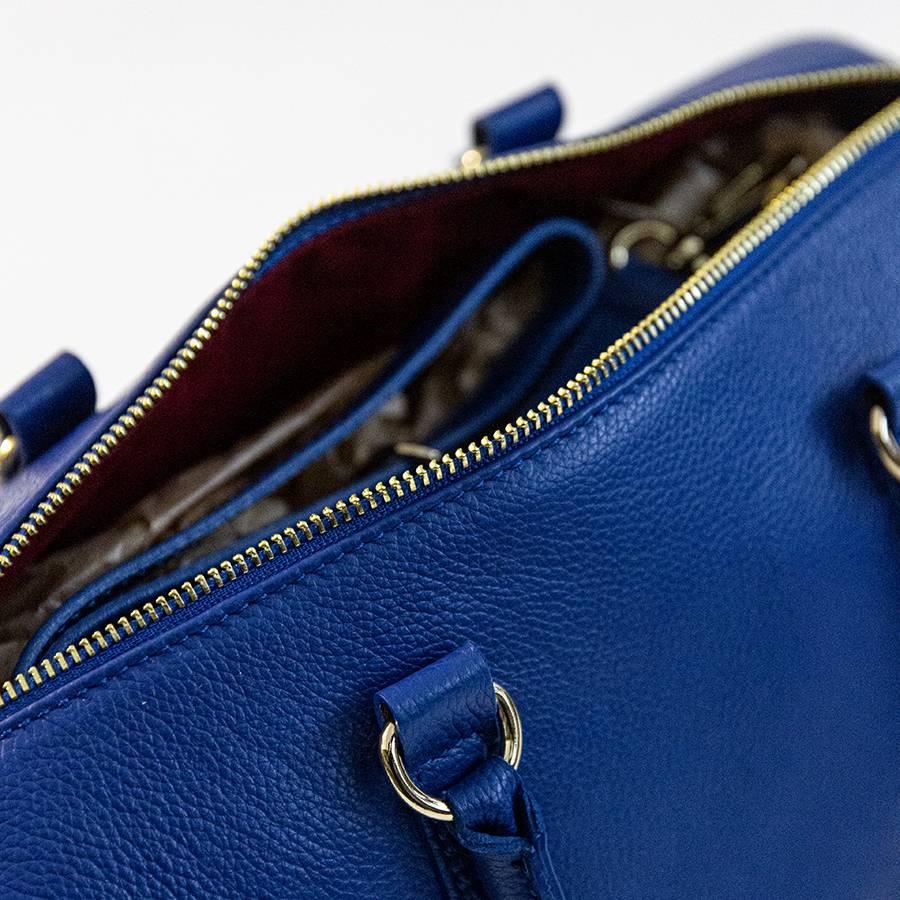 Laura Di Maggio BUBBLE – Bauletto in pelle dollaro blu Qualità Garantita