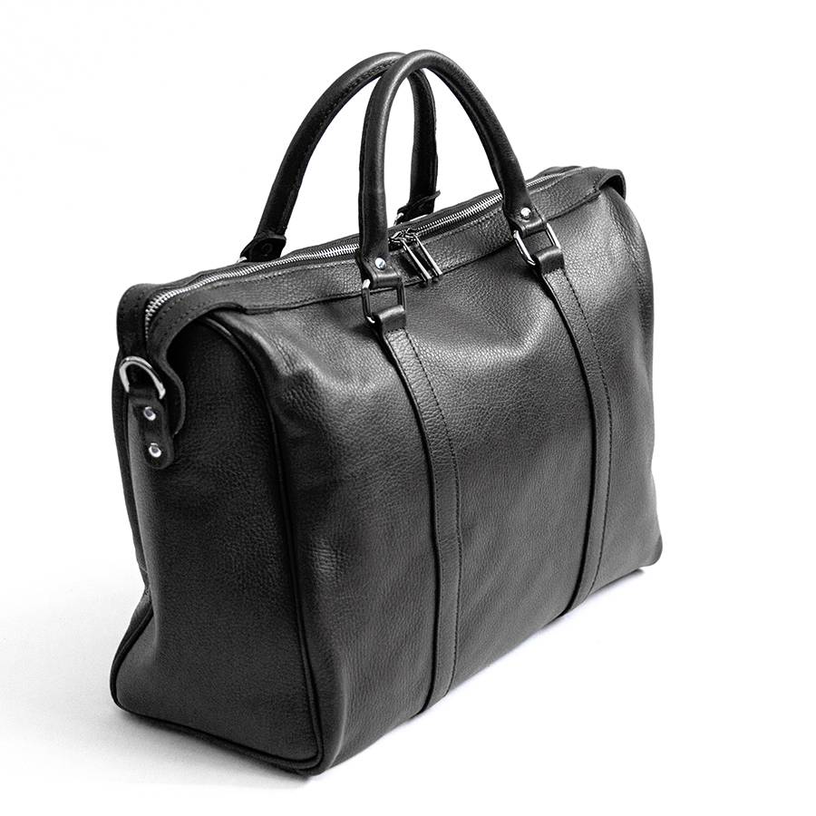 Laura Di Maggio TRAVEL – Borsone in pelle nera Promozione Limitata