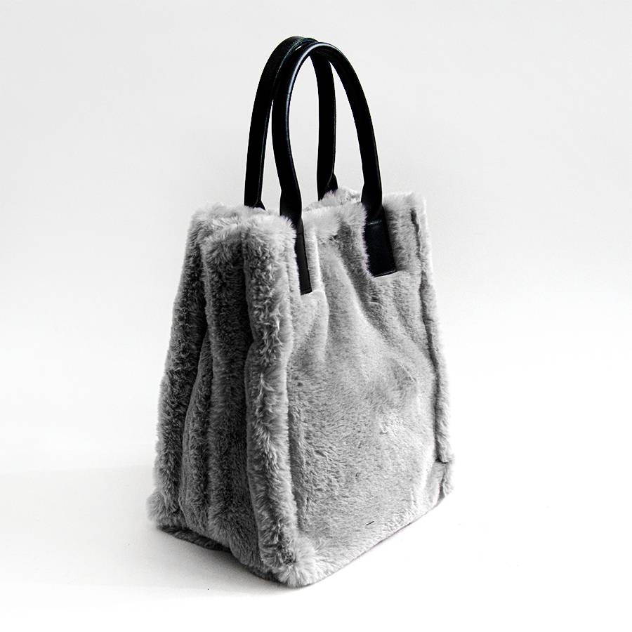 Laura Di Maggio TRUDY BIG – shopping in ecopelliccia grigia Economico
