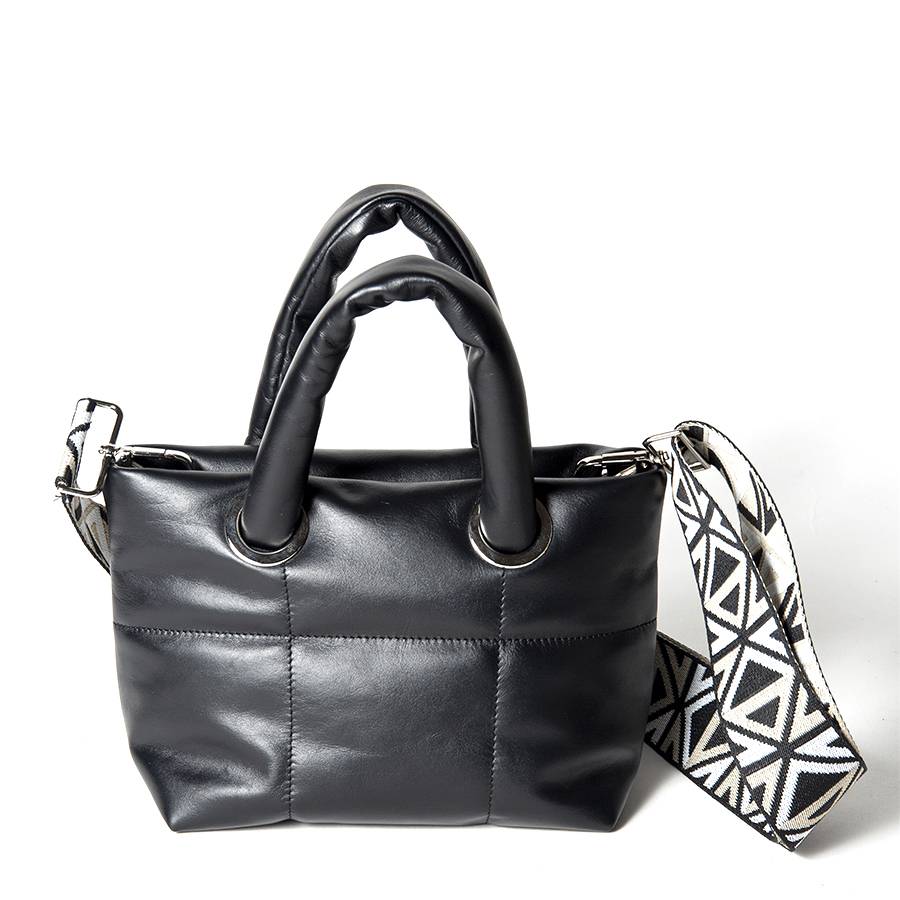 Laura Di Maggio GIOY – Tote bag in nappa trapuntata nera Moda