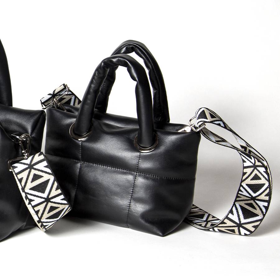 Laura Di Maggio GIOY – Tote bag in nappa trapuntata nera Moda