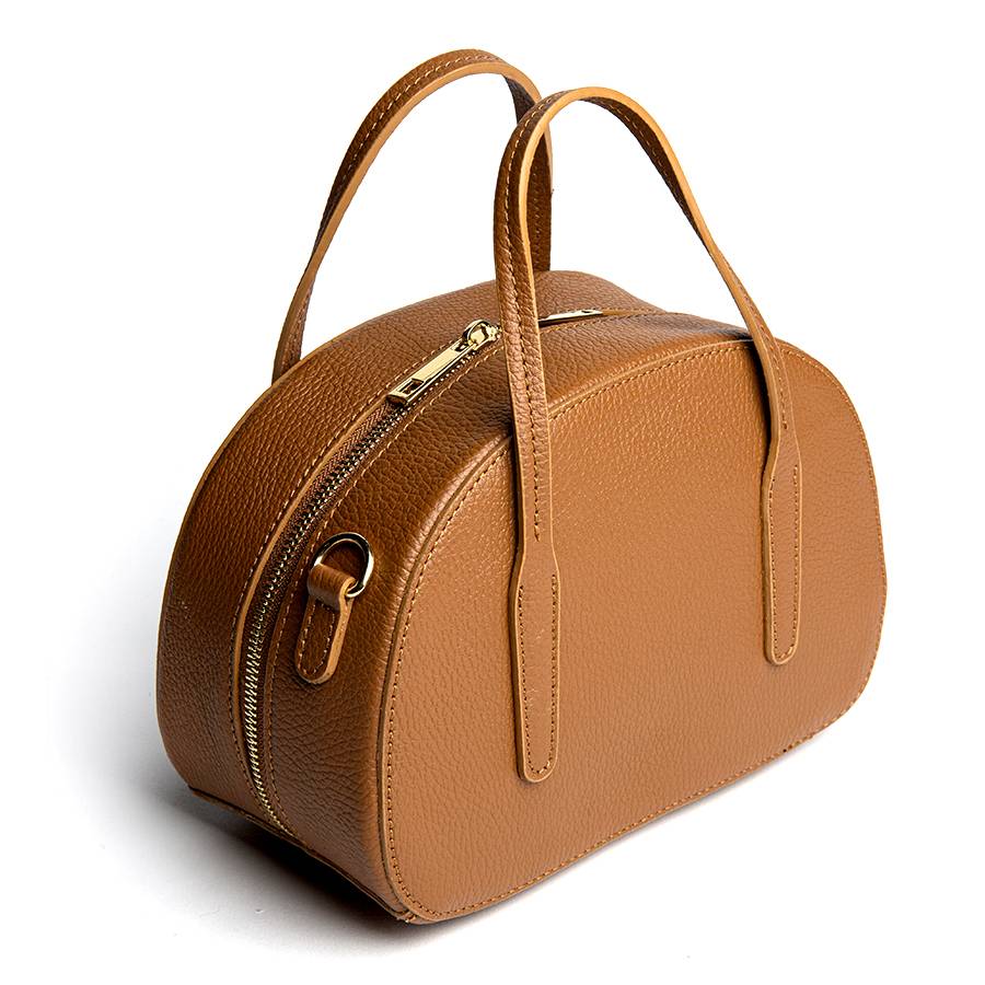 Laura Di Maggio LUNA – Bauletto in pelle dollaro cuoio Spedizione Gratuita