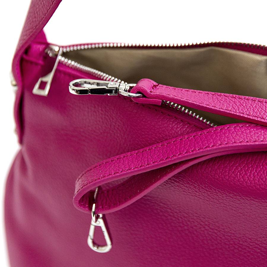 Laura Di Maggio NESSY – Sacca in pelle fuxia Consegna Veloce