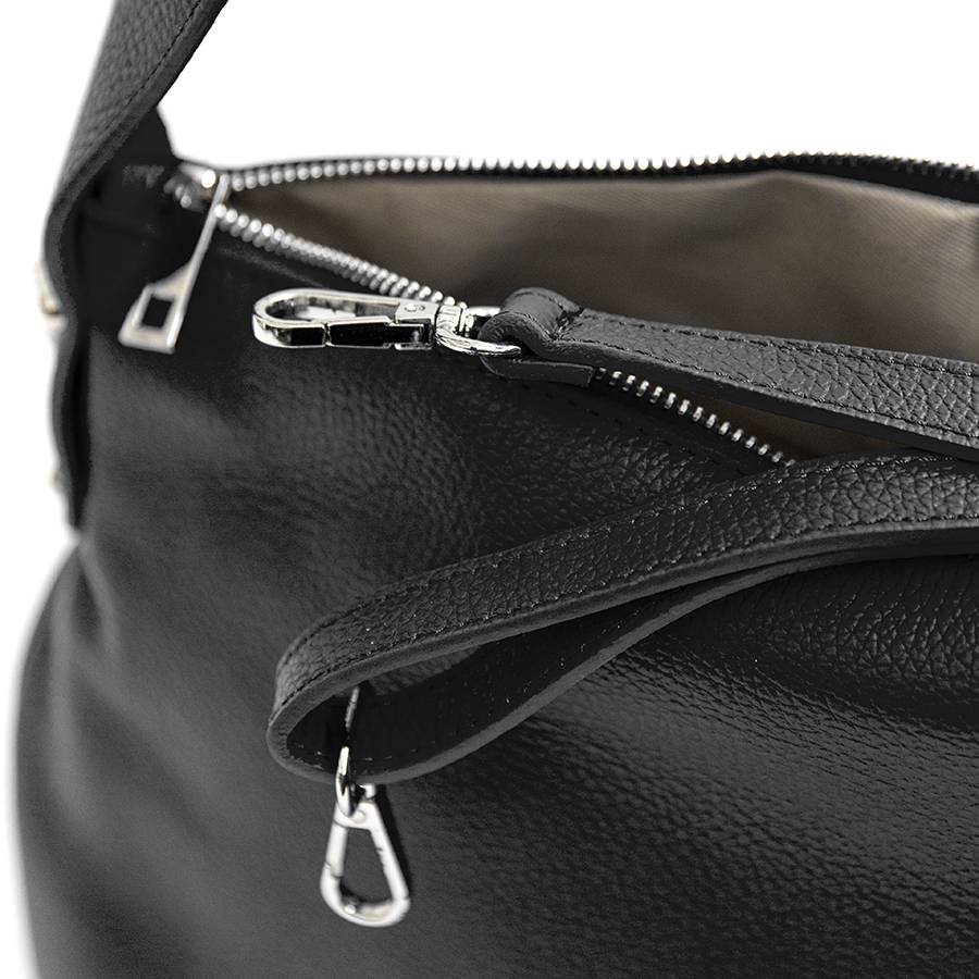 Laura Di Maggio NESSY – Sacca in pelle nera Promozione Limitata