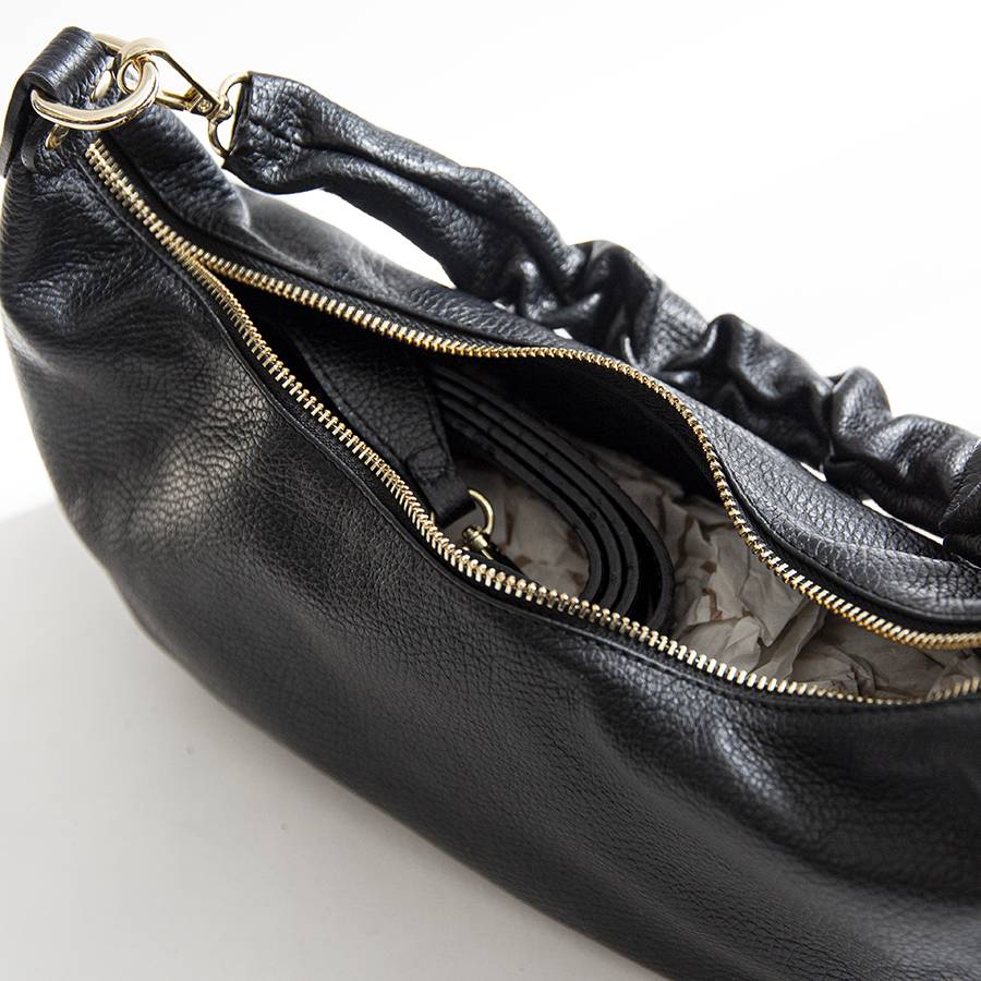 Laura Di Maggio SUSAN – Baguette in pelle nera Prezzo Ridotto