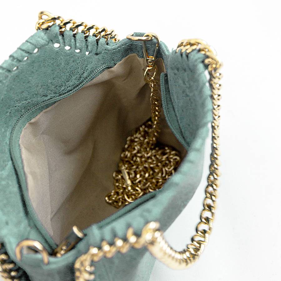 Laura Di Maggio LUMI – Borsa con catene in pelle vintage menta Convenienza