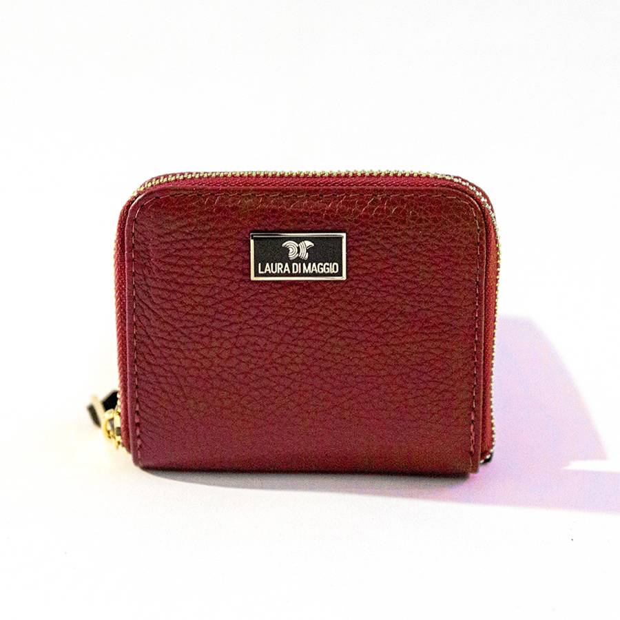 Laura Di Maggio PORTAFOGLIO Mini in pelle rosso Negozio