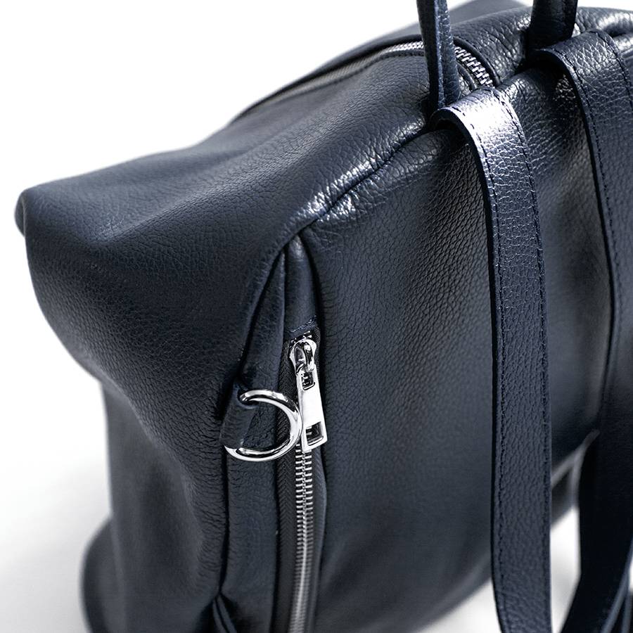 Laura Di Maggio FLIP – Zaino con zip in pelle notte Offerta