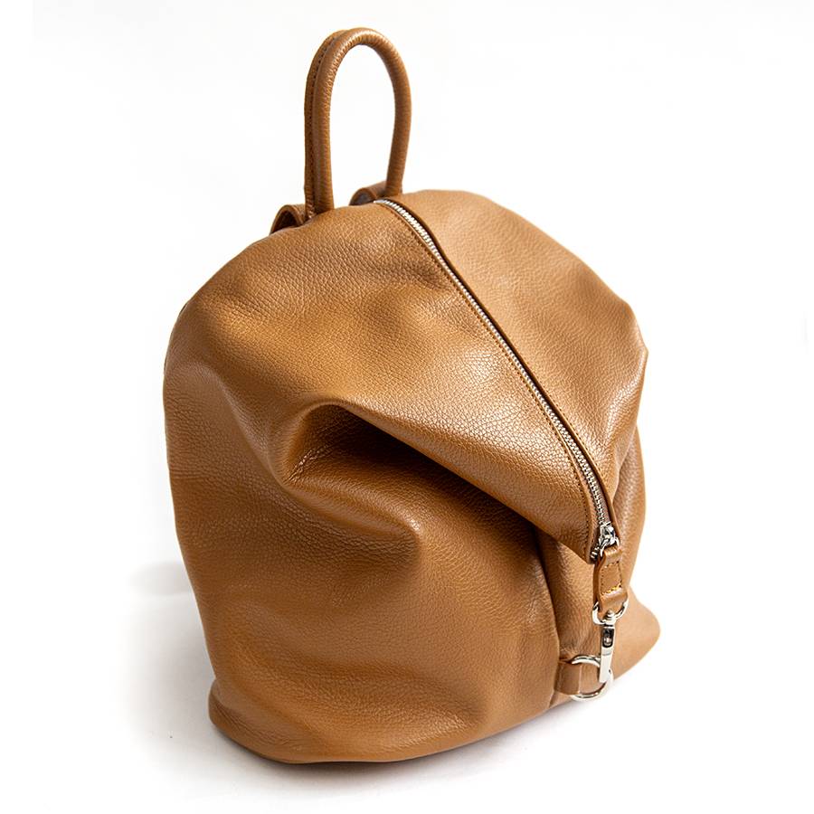 Laura Di Maggio FLIP – Zaino con zip in pelle cuoio Online