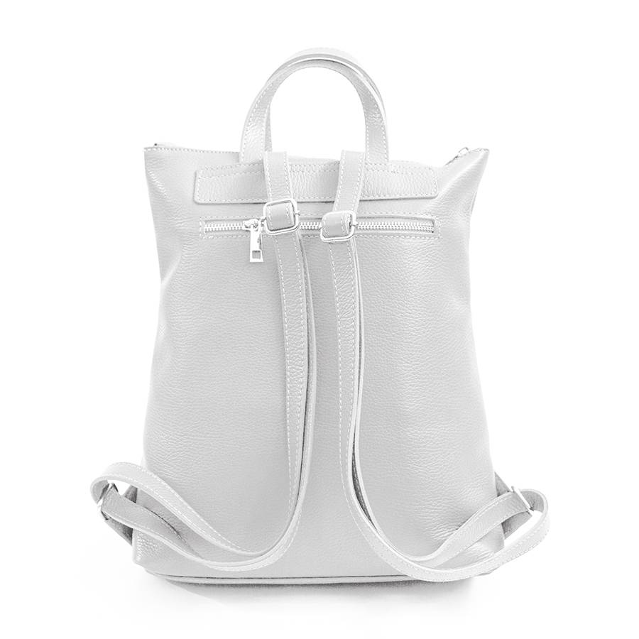 Laura Di Maggio YALE – Zaino in pelle bianco Vendita Calda