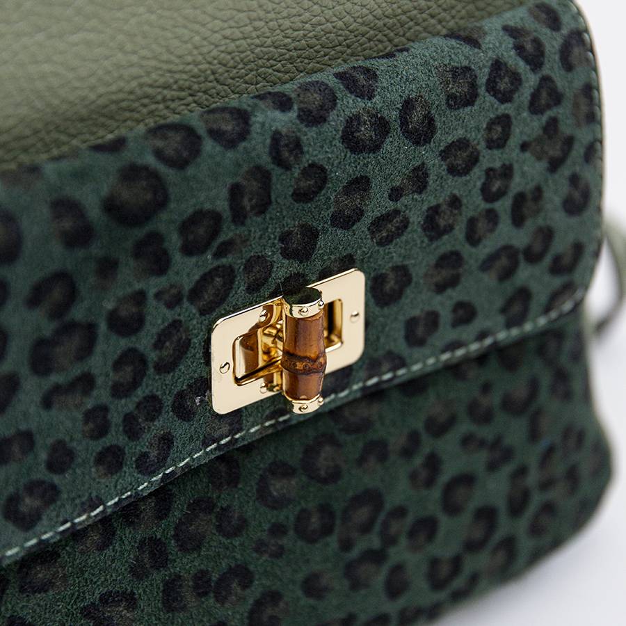 Laura Di Maggio NEMO – Zaino in pelle verde salvia Saldi Di Fabbrica