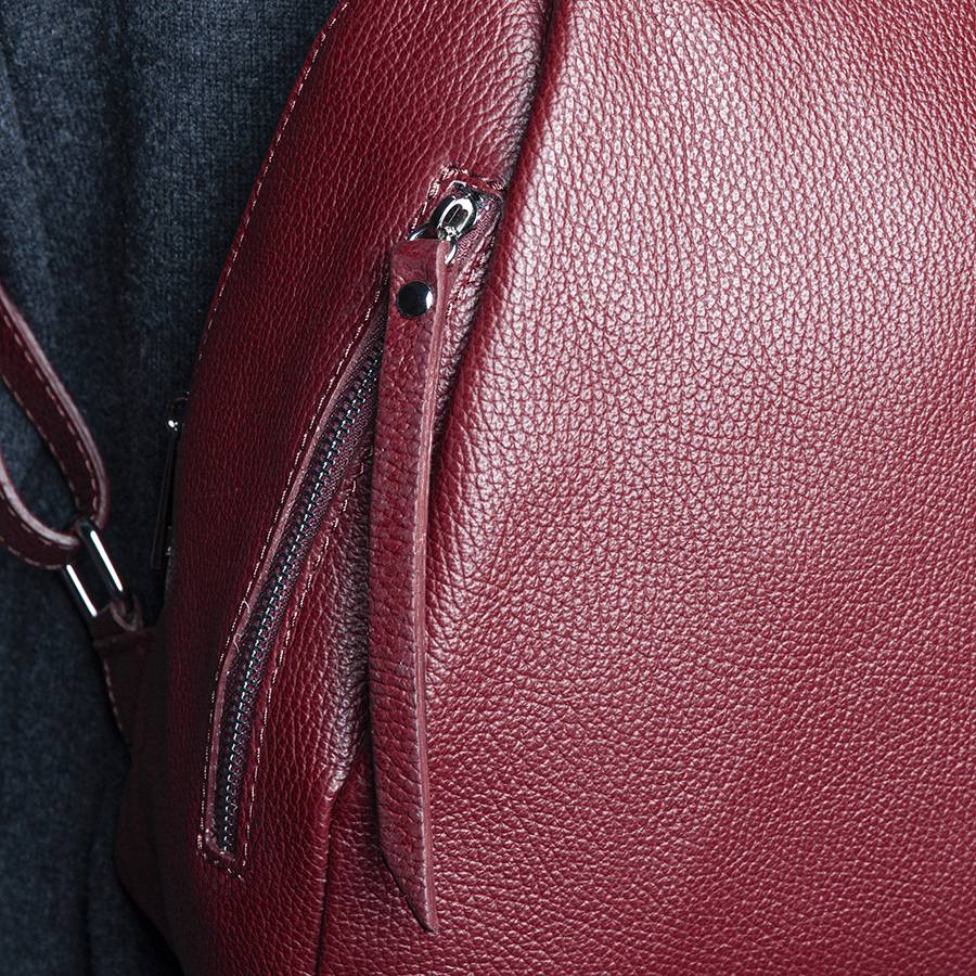 Laura Di Maggio ZIP – zainetto in pelle dollaro rubino Negozio
