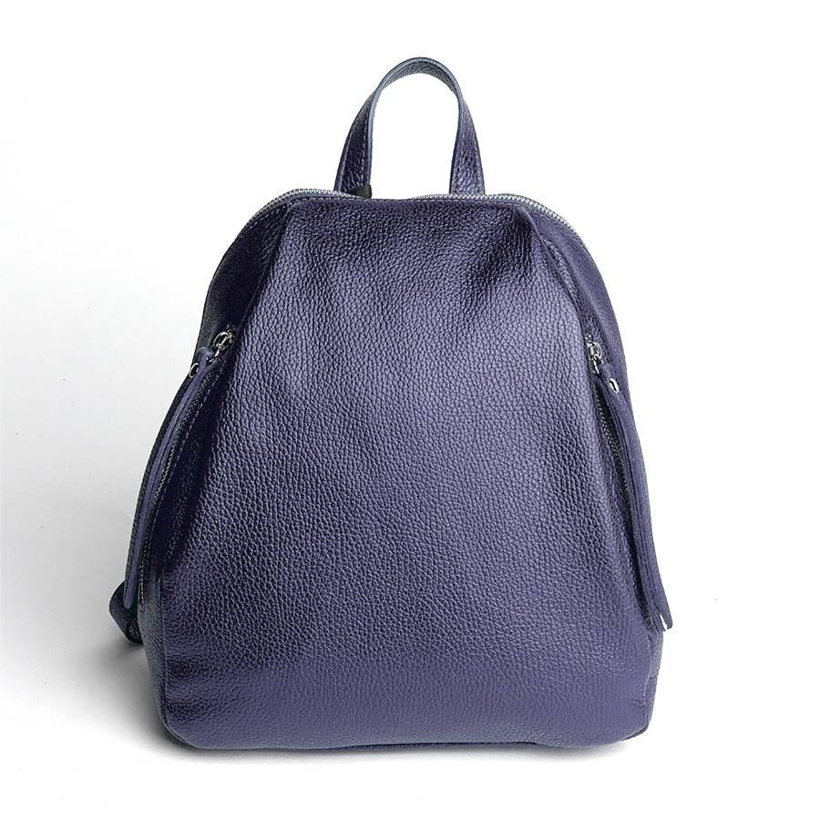 Laura Di Maggio ZIP – zainetto in pelle dollaro blu notte 2025