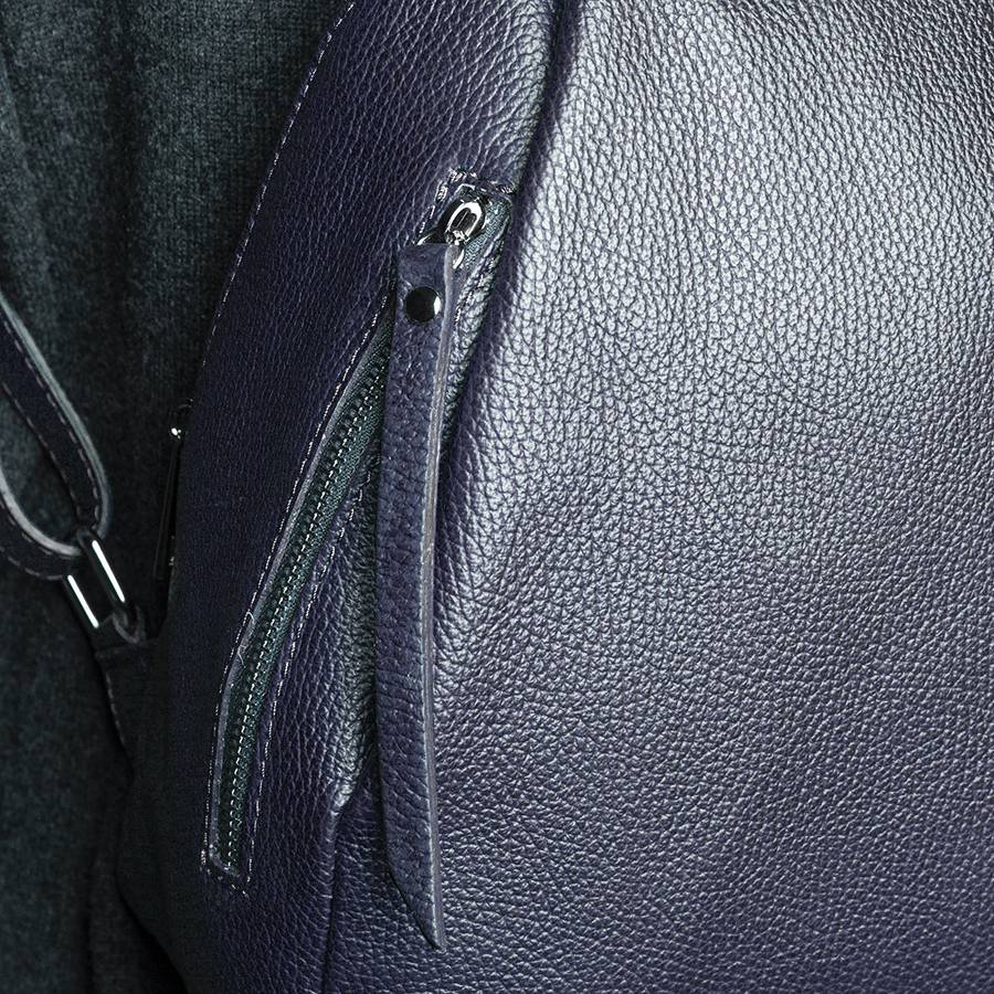 Laura Di Maggio ZIP – zainetto in pelle dollaro blu notte 2025