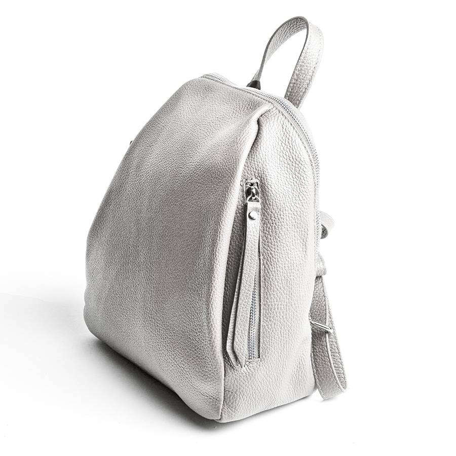 Laura Di Maggio ZIP – zainetto in pelle dollaro latte Italia