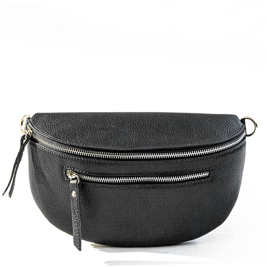 Laura Di Maggio MARSUPIO in pelle dollaro nero Promozione