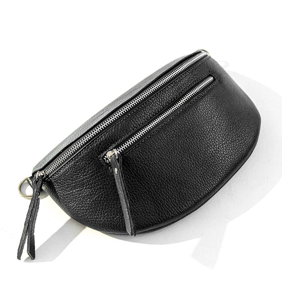 Laura Di Maggio MARSUPIO in pelle dollaro nero Promozione