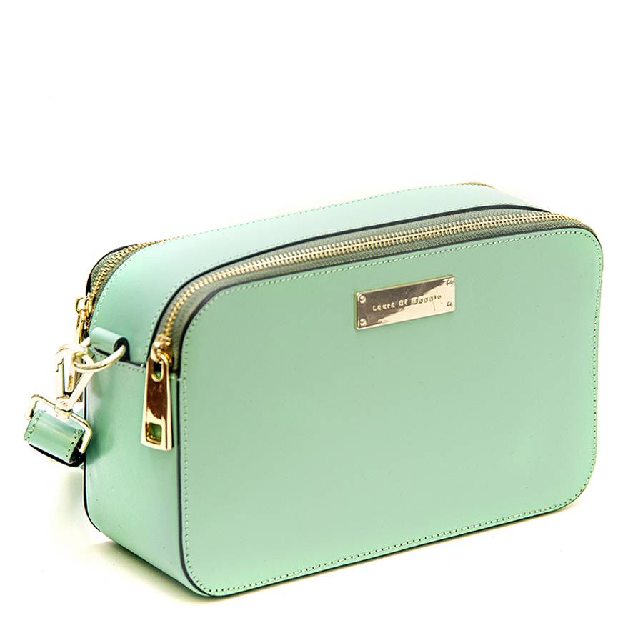 Laura Di Maggio ANDY – Borsa saponetta in pelle turchese Online