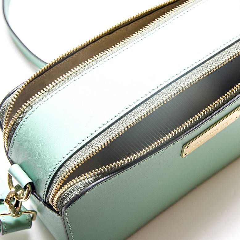 Laura Di Maggio ANDY – Borsa saponetta in pelle turchese Online