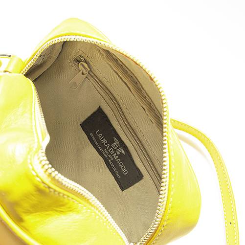 Laura Di Maggio COCCA – Borsa da Sera in Pelle Soft Trapuntato – Lime In Vendita