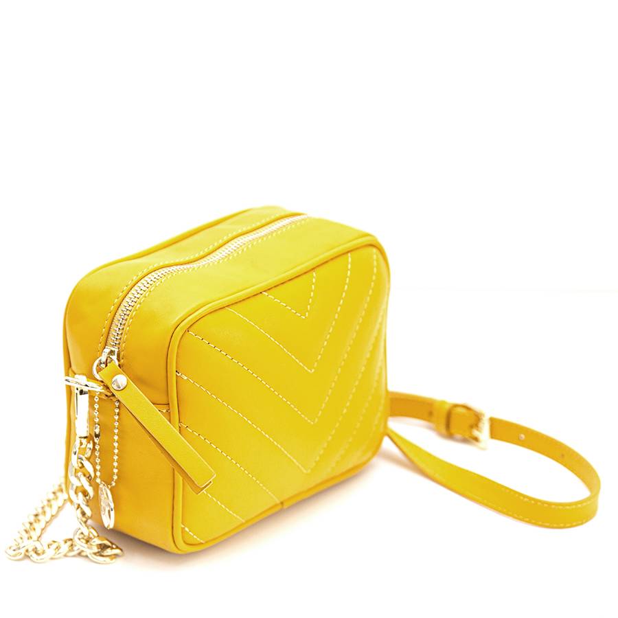 Laura Di Maggio COCCA – Borsa da Sera in Pelle Soft Trapuntato – Senape Saldi
