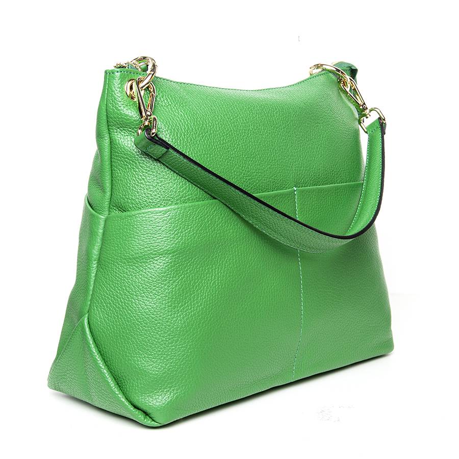 Laura Di Maggio NINA – borsa a spalla in pelle dollaro verde Hotsell