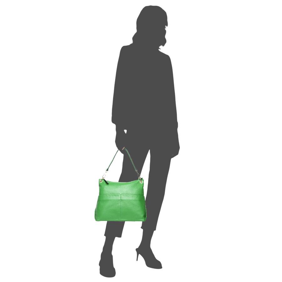 Laura Di Maggio NINA – borsa a spalla in pelle dollaro verde Hotsell