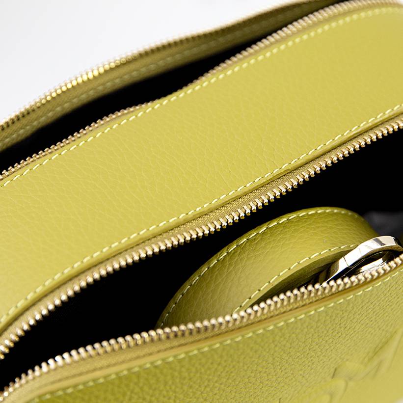 Laura Di Maggio LOIS – Saponetta in pelle dollaro stampata lime Vendita Calda