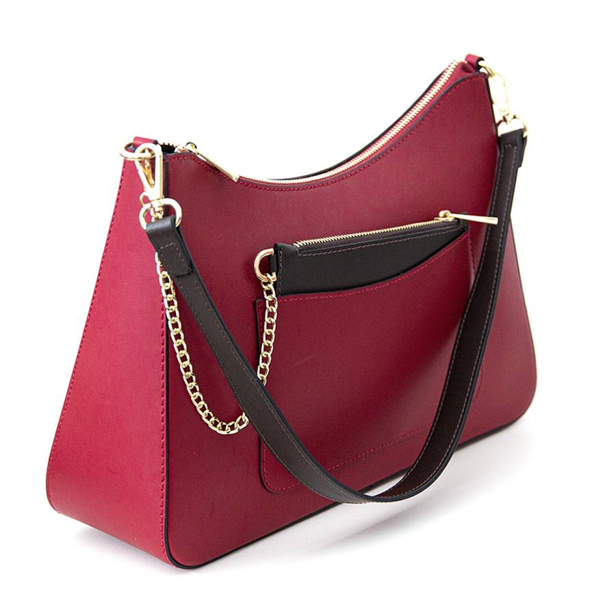 Laura Di Maggio LENA – Borsa a spalla in pelle elegant rubino Acquista Ora