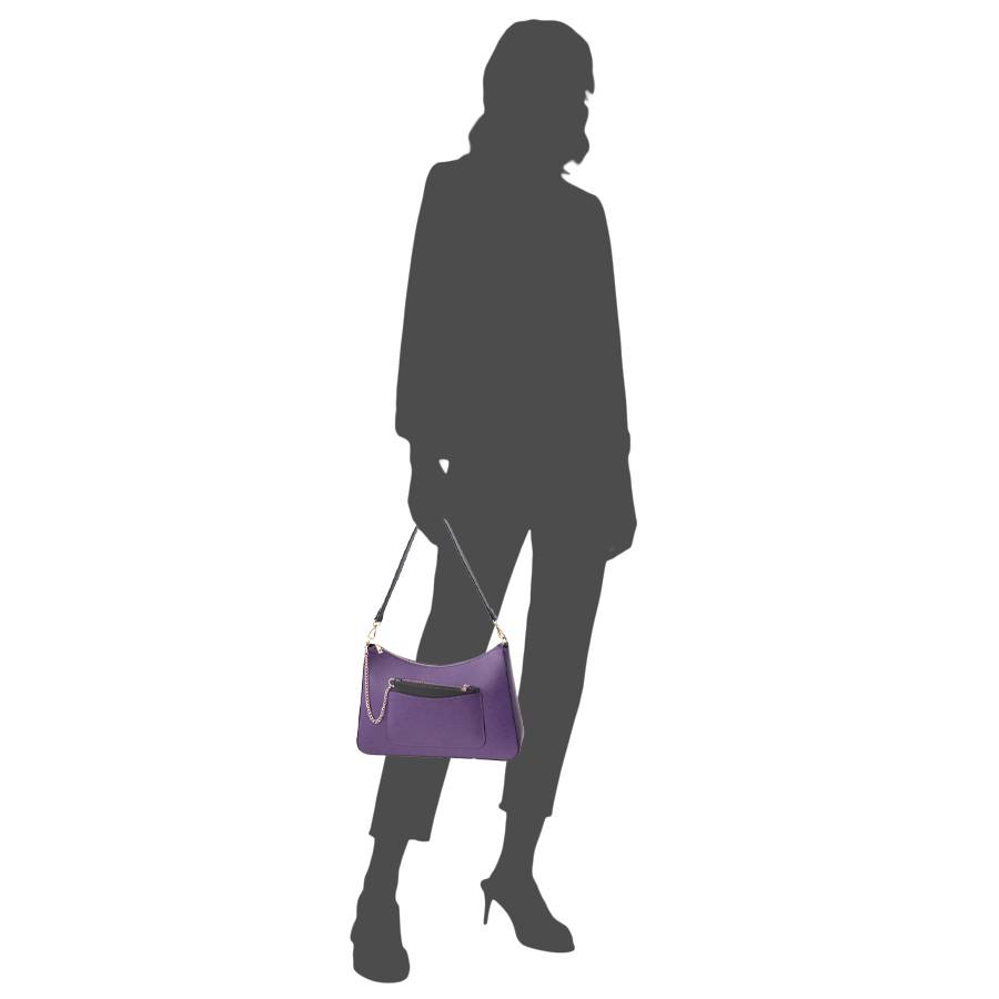 Laura Di Maggio LENA – Borsa a spalla in pelle elegant viola Consegna Veloce
