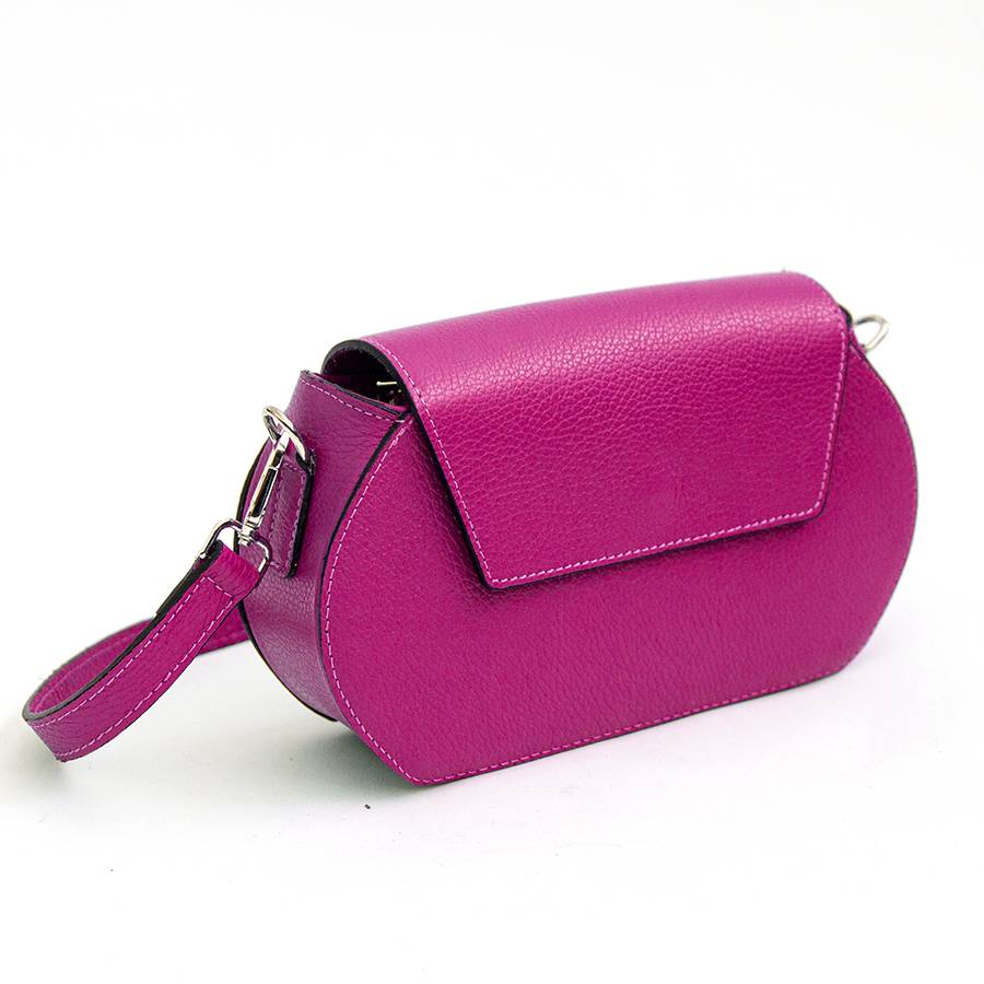 Laura Di Maggio HEDY – Postina con patta in pelle fuxia Nuova