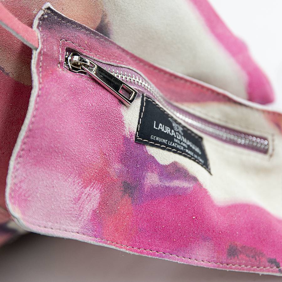 Laura Di Maggio LE SAC – sacca in pelle camoscio multicolor In Linea
